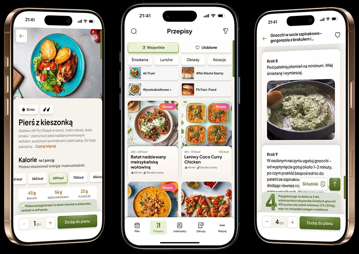 Przepisy aplikacji Luncher