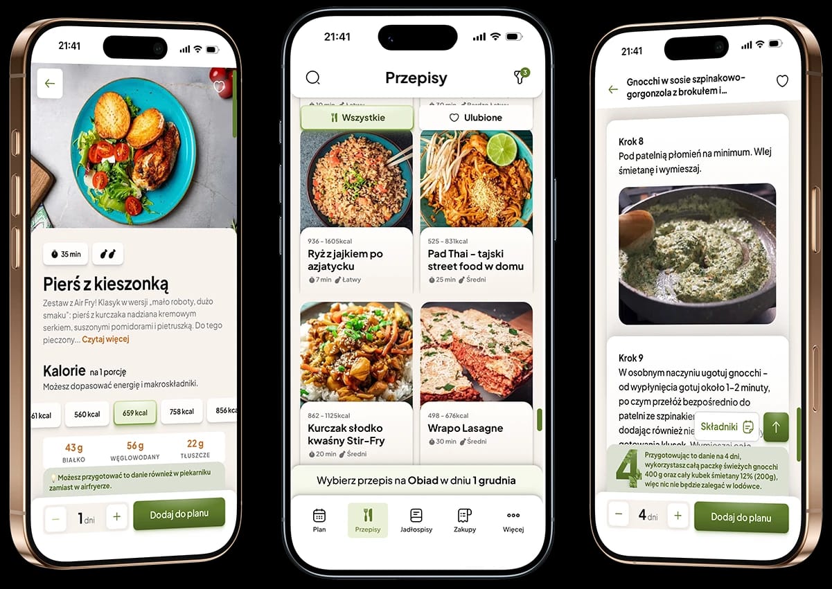 Przepisy aplikacji Luncher