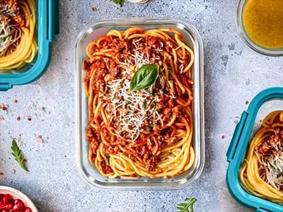 Spaghetti bolognese box x 3 - Luncher Policzona Szama